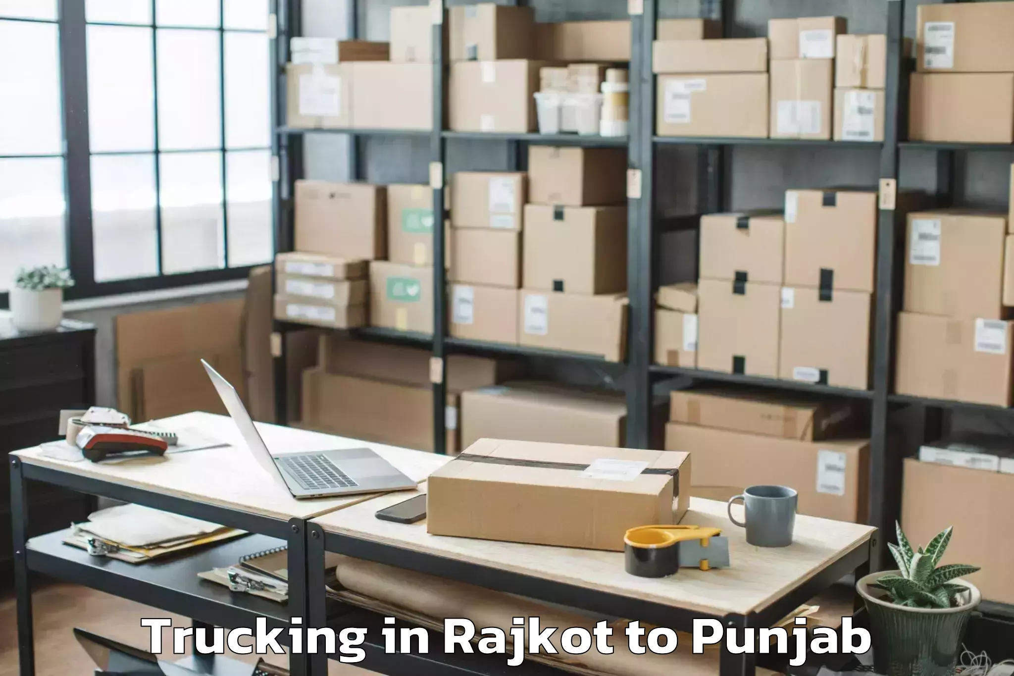 Professional Rajkot to Begowal Trucking